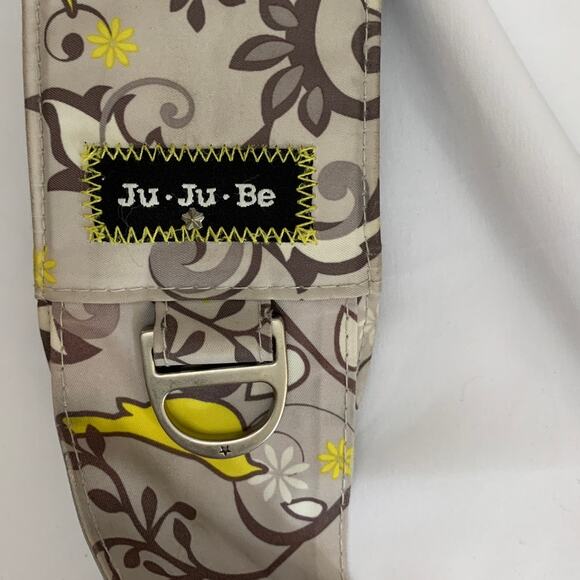 JuJuBe Diaper Bag Gray Yellow Chick Grey Bird Trees 13 Compartments Changing Mat - Picture 11 of 16